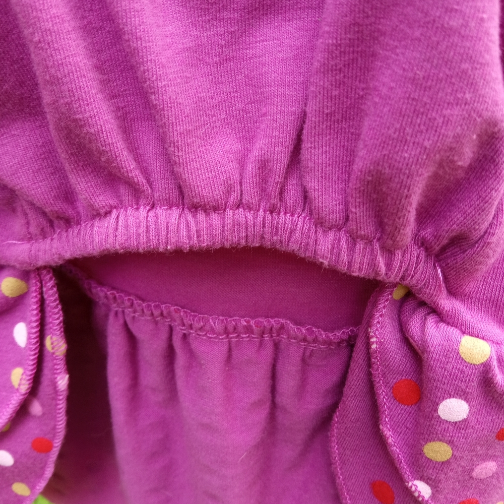 🎈3 for $10🎈Dog Dress Rosey Purple w Polka Dots - Picture 3 of 5